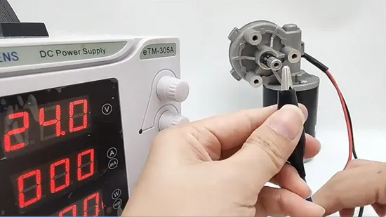 Moteur à engrenages CC électrique à faible régime pour porte de garage